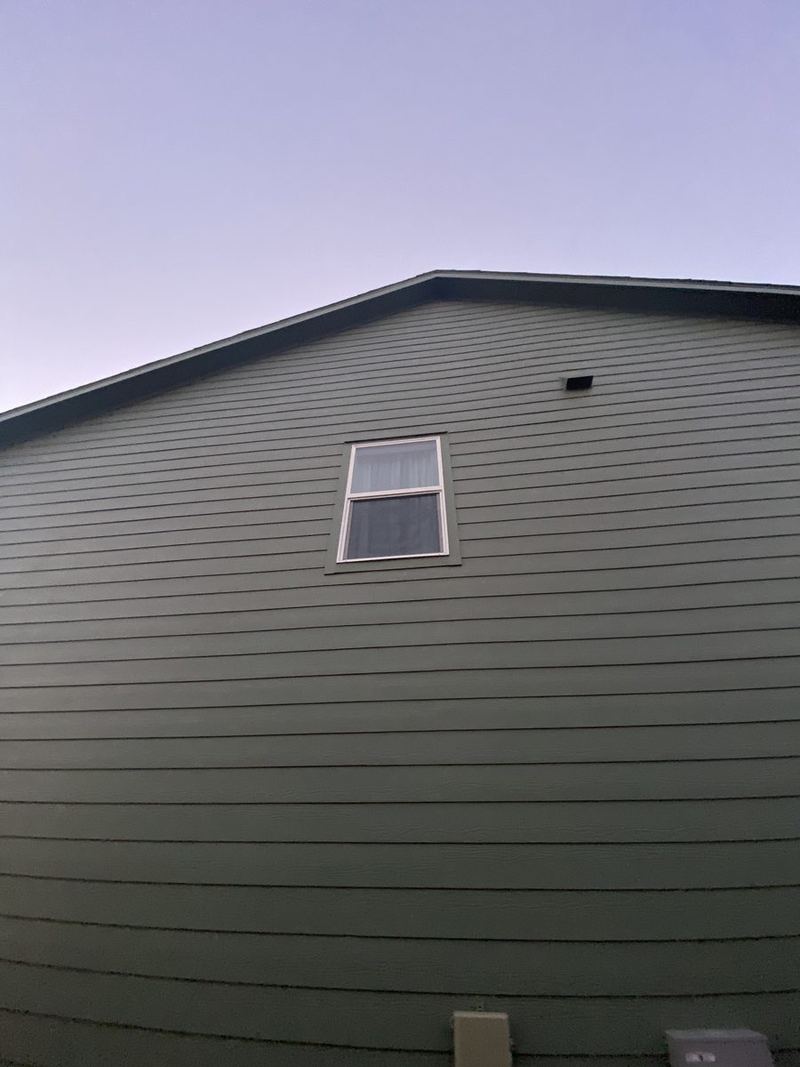 Mosquito screen on upper window