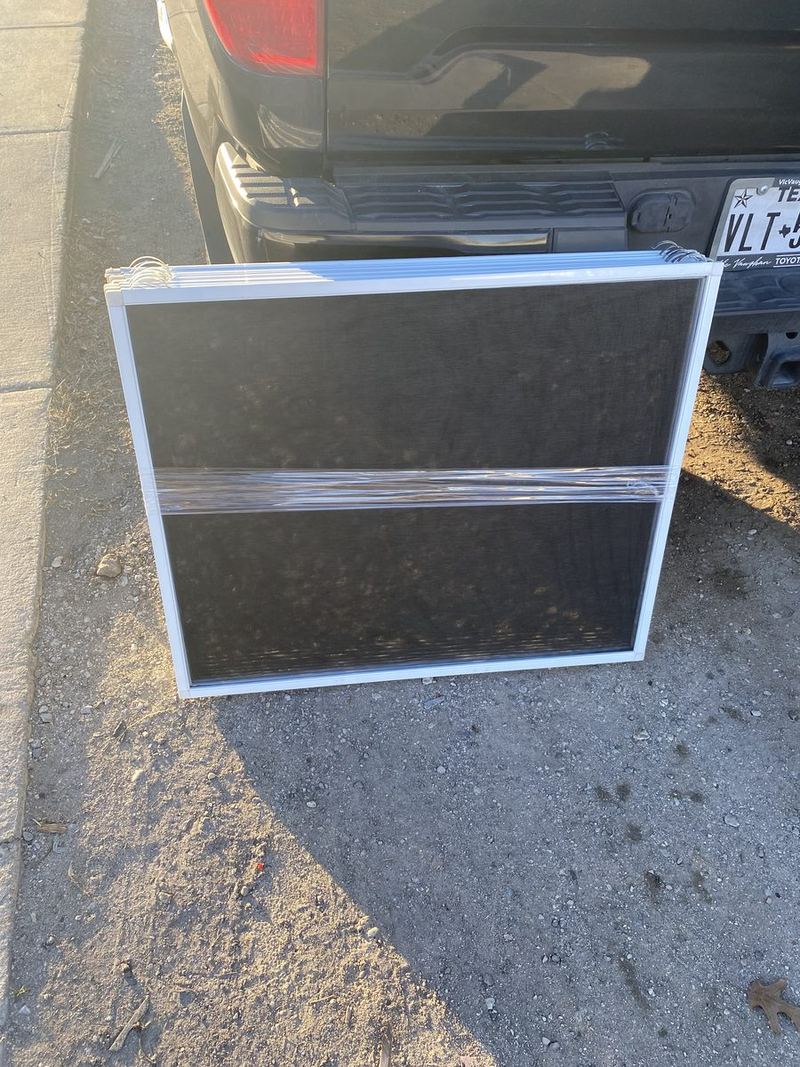 Completed mosquito screen panel